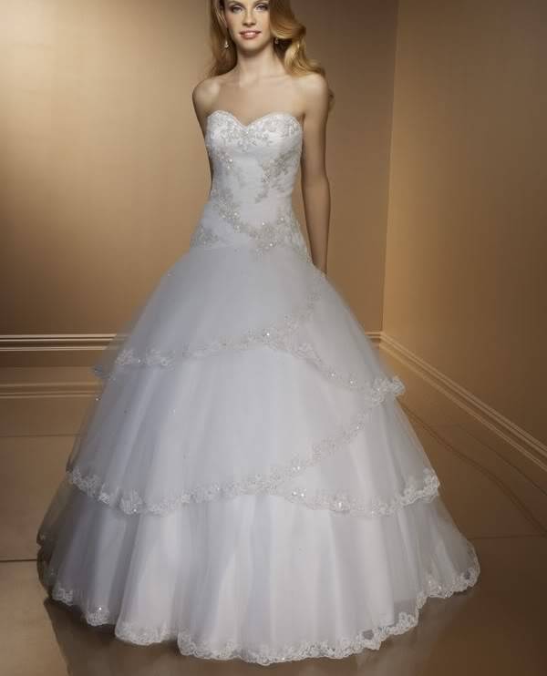 New Hot Sexy White 3 Layers Wedding Dress Bridal Gown Size 10