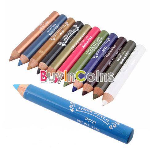 12 Colour Eyeliner Pencil