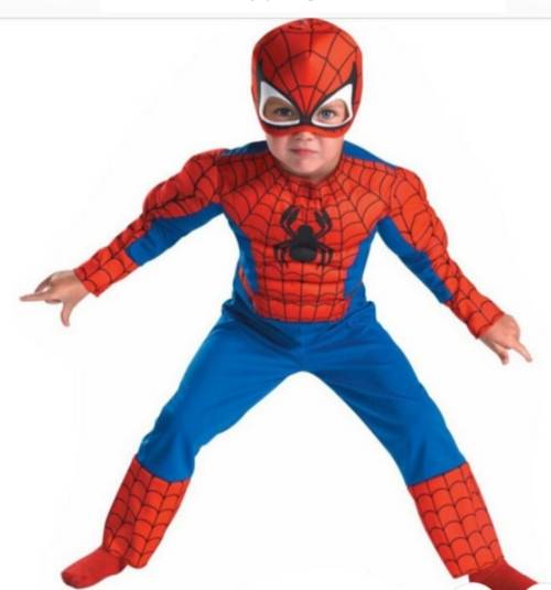 Kiddies muscle Spiderman costume