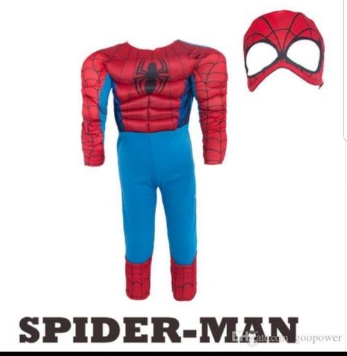 Kiddies muscle Spiderman costume