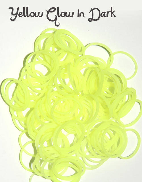 Yellow glow in the dark Silicone Bands 300PCS