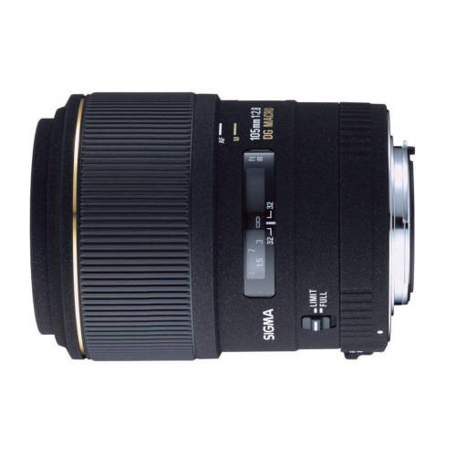 SIGMA 105mm 1:2.8 Macro DG EX lens for Canon DSLR Cameras