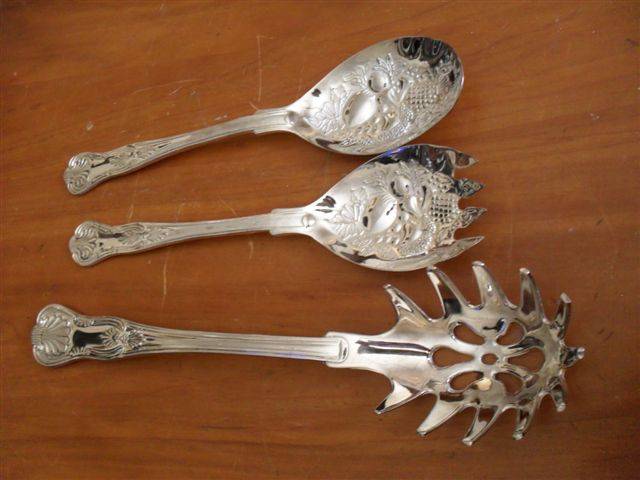 3 SP PIECES IN THE "KINGS PATTERN STYLE"