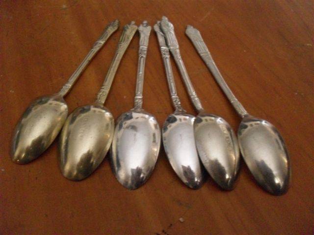 6 EPNS APOSTLE TEASPOONS ETC