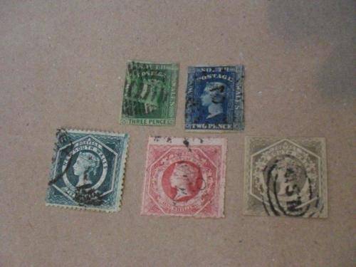 NEW SOUTH WALES...1854 1SHILLING/6 PENCE/5 PENCE...+ MORE...SEE PICS....
