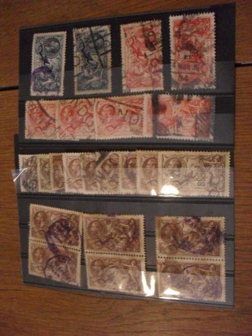 GREAT BRITAIN SEAHORSES 3 X HORIZONTAL PAIRS + OTHER VARIOUS