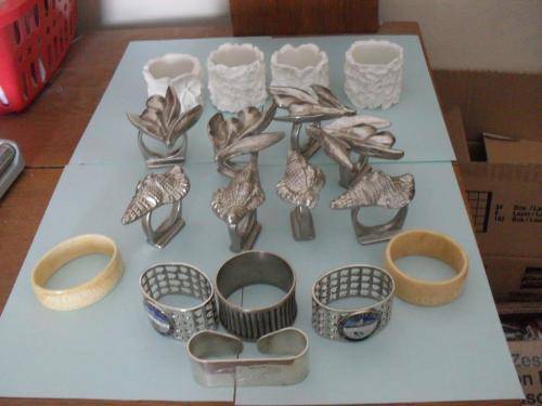 WOW....A NICE COLLECTION OF NAPKIN RINGS.....