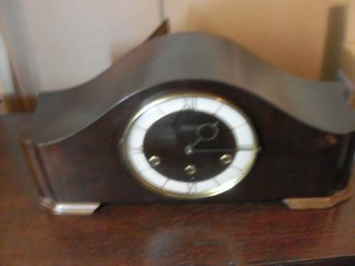 RARE LARGE VINTAGE GERMAN MANTLE CLOCK BY KARL LAUFFER
