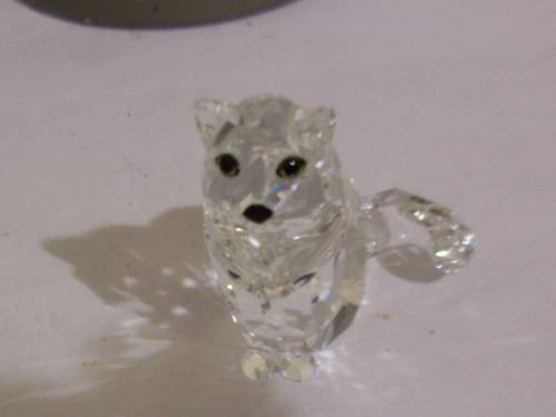 STUNNING IN ORIGINAL BOX .....SWAROVSKI CRYSTAL CAT
