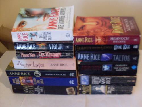 A COLLECTION OF 13 ANNE RICE BOOKS ..7 BOOKS ARE ARE FROM THE VAMPIRE SERIES