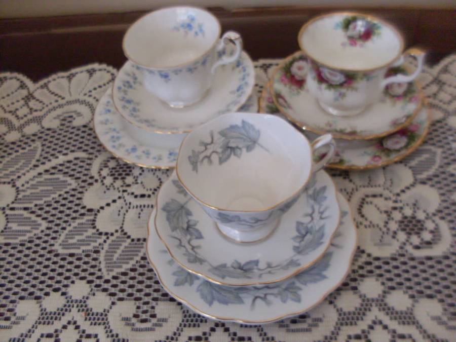 3 X ROYAL ALBERT TRIOS....1 BID GETS ALL 3