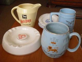 WADE JUG /ASHTRAYS/  TANKARDS ALL FOR YOUR BAR CLLECTION