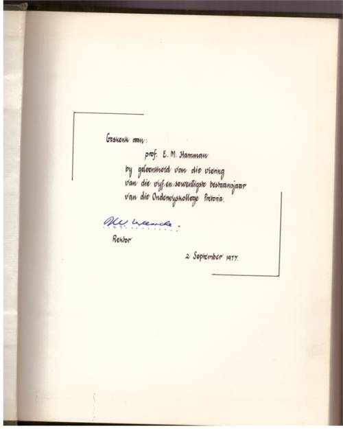 NKP 1902-1977 Onderwyskollege Pretoria