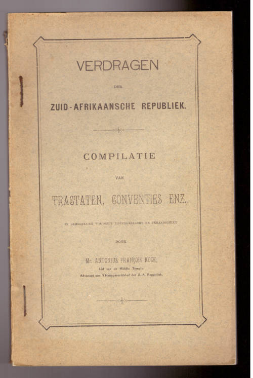 Verdragen der Zuid-Afrikaansche Repiubliek (1897)