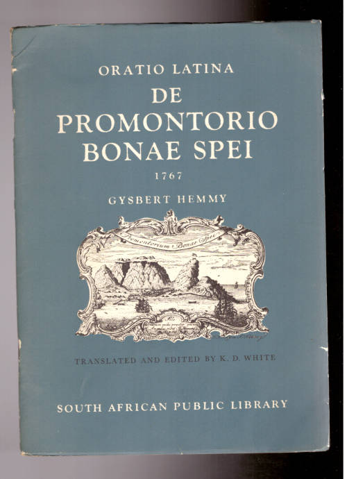 Orantio Latina De Promontorio Bonae Spei 1767