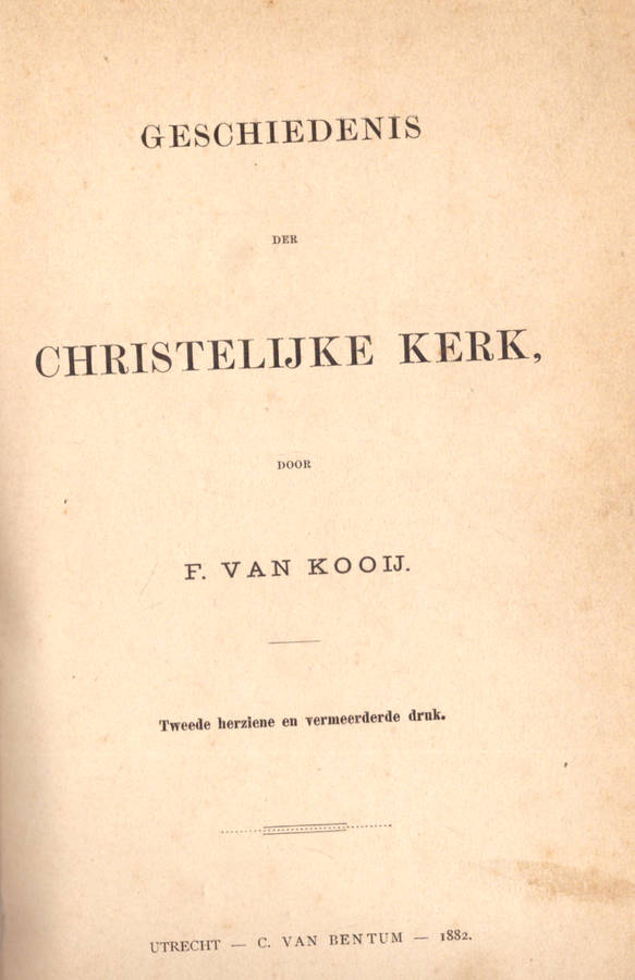 Geschiedenis der Christelijke Kerk -1882