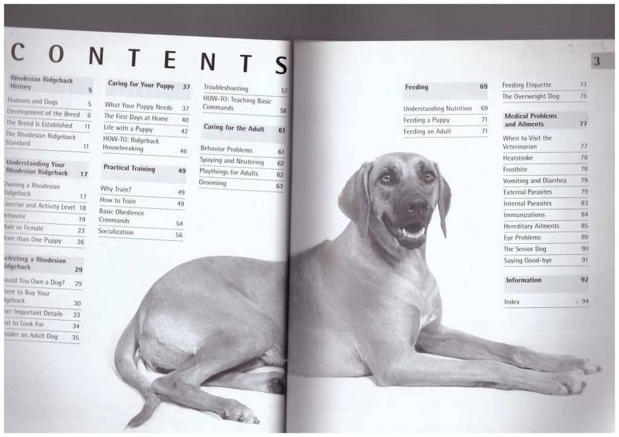 Rhodesian Ridgebacks - A Complete Pet Owner's  Manual