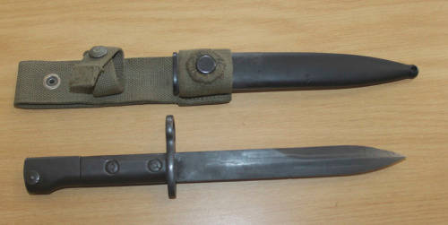 Uzi Bayonet and frog