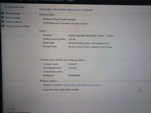 PROLINE MINI PC 80GB HDD 4GB RAM WIN 10 + BLUETOOTH MINI KEYBOARD + HDMI CABLE
