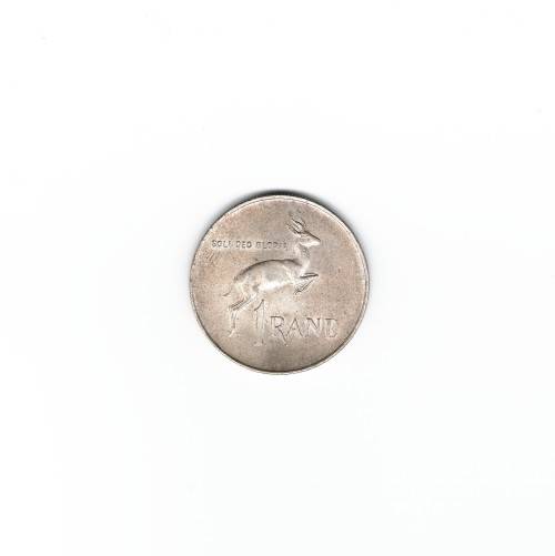 5 x 1966 SOUTH AFRICAN R1.00 COINS