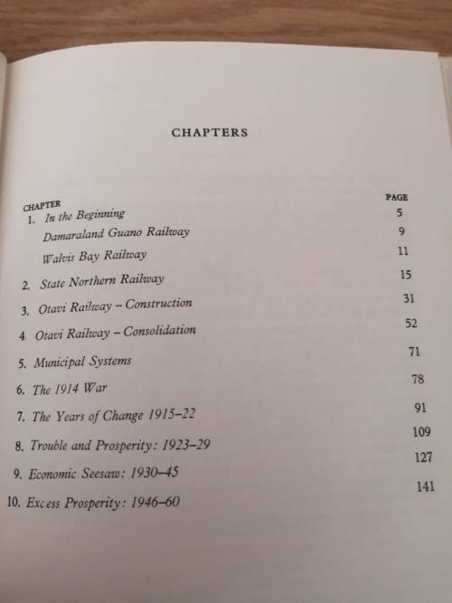 Namib Narrow Gauge : Sydney Moir/H Crittenden