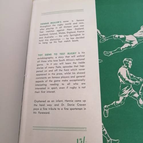 Tot Siens to Test Rugby : Hennie Muller