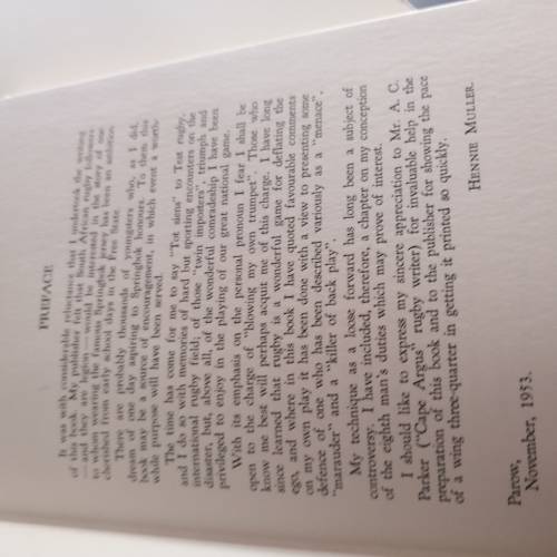 Tot Siens to Test Rugby : Hennie Muller