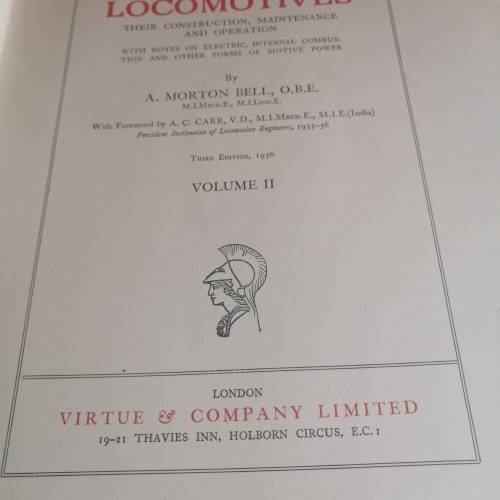 Locomotives  Vol 1and2: AM Bell M.I.Mech E., M.I. Loco.E.