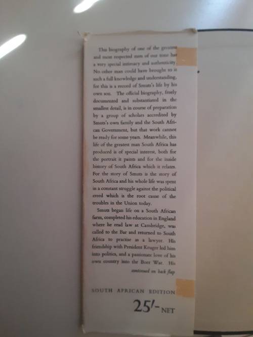 Smuts Jan Christian Smuts by his son J.C. Smuts