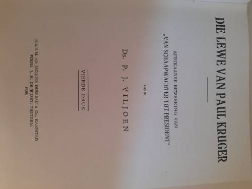 Die lewe van Paul Kruger : Ds. P.J. Viljoen