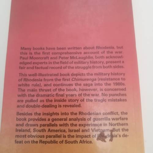 Chimurenga! The war in Rhodesia 1965-1980. Paul Moorcroft/ Peter Mclaughlin