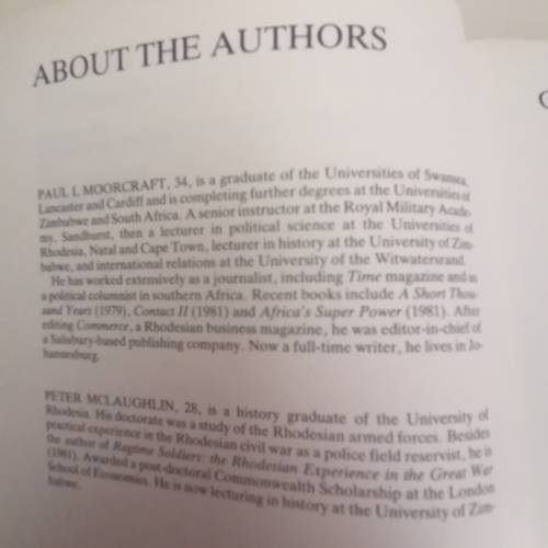 Chimurenga! The war in Rhodesia 1965-1980. Paul Moorcroft/ Peter Mclaughlin