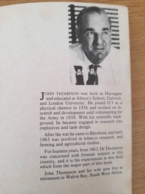 Crime Scientist : John Thompson