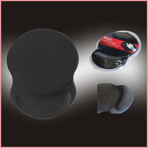 Gel Mousepad with Silicon - Silicon wrist rest, cloth top for better reflection, anti slip rubber