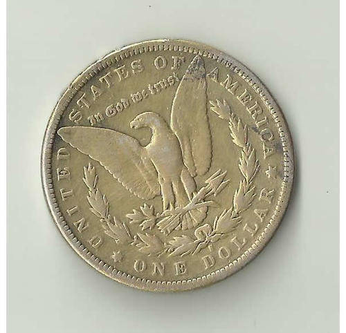 Morgan Silver Dollar 1880 Mintmark S - Gold Plated