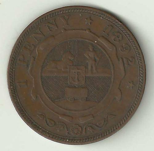 1892 - 1 Penny - ZUID AFRIK. REPUBLIEK - BRONZE