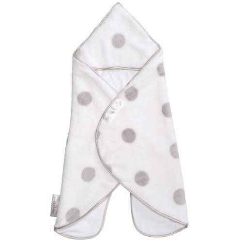 PUCKABABY THE GOGO BLANKET - WHITE AND GREY DOTS
