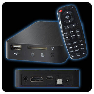 ISONIC A3HD MEDIA PLAYER. 2.5" SATA HDD, USB HOST & CARD READER, HDMI, FULL HD, H.264 MKV @ 1080p
