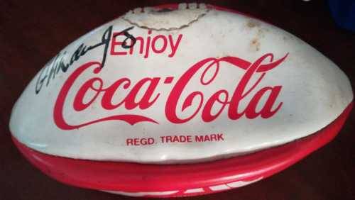 Coca Cola Rugby Ball Signed by Frik Du Preez