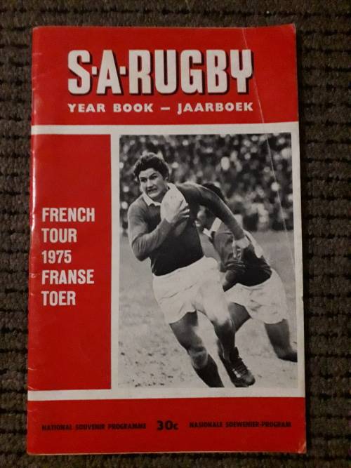 SA Rugby Year Book - French Tour - 1975