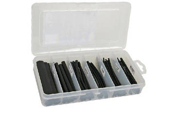 Heat Shrink Tube Kit in Box Black 170pcs