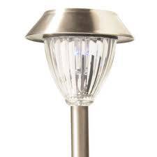 Set of 4 Stainless Steel Solar Garden Lights
