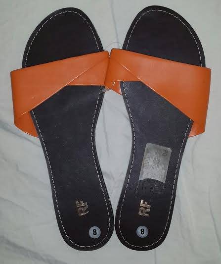 Brand new bright orange ladies shoes - Size 8