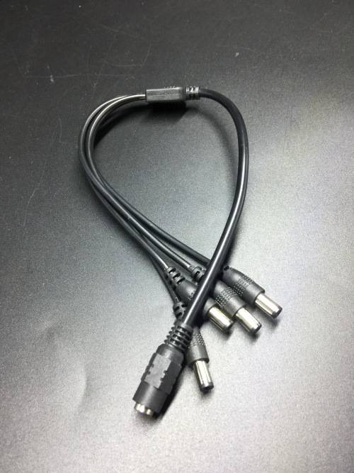 12V DC 4 Way Power Cable Splitter