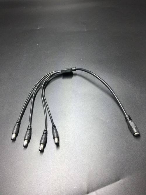 12V DC 4 Way Power Cable Splitter