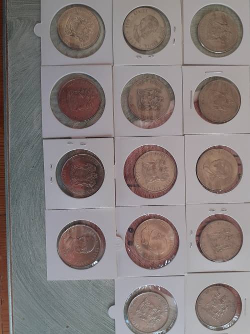 1977 - 1990 circulated 1RAND COINS