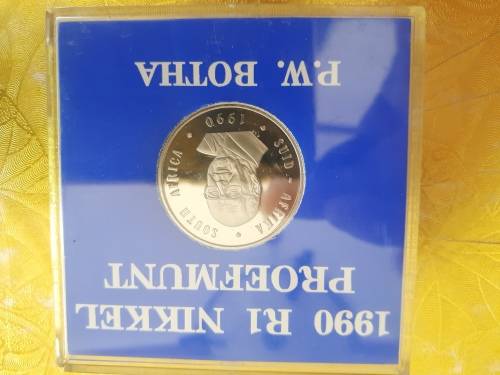 1990 1RAND NICKEL PW BOTHA