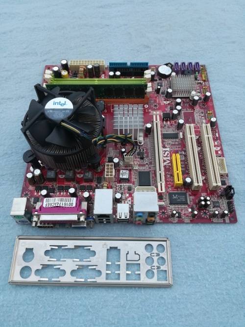 MSI LGA 775 Motherboard Combo + Intel Celeron 331  2.66 Ghz CPU +  2 Gig DDR 2 800 Ram