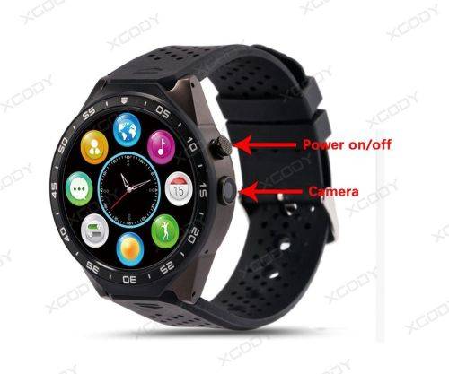 KW88 Android 5.1 Quad Core 4GB Bluetooth 3G Smart Watch GPS WIFI For IOS Samsung