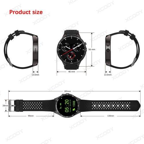 KW88 Android 5.1 Quad Core 4GB Bluetooth 3G Smart Watch GPS WIFI For IOS Samsung